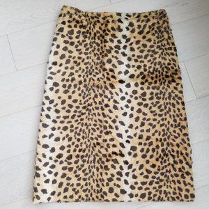 Sisley leopard print skirt